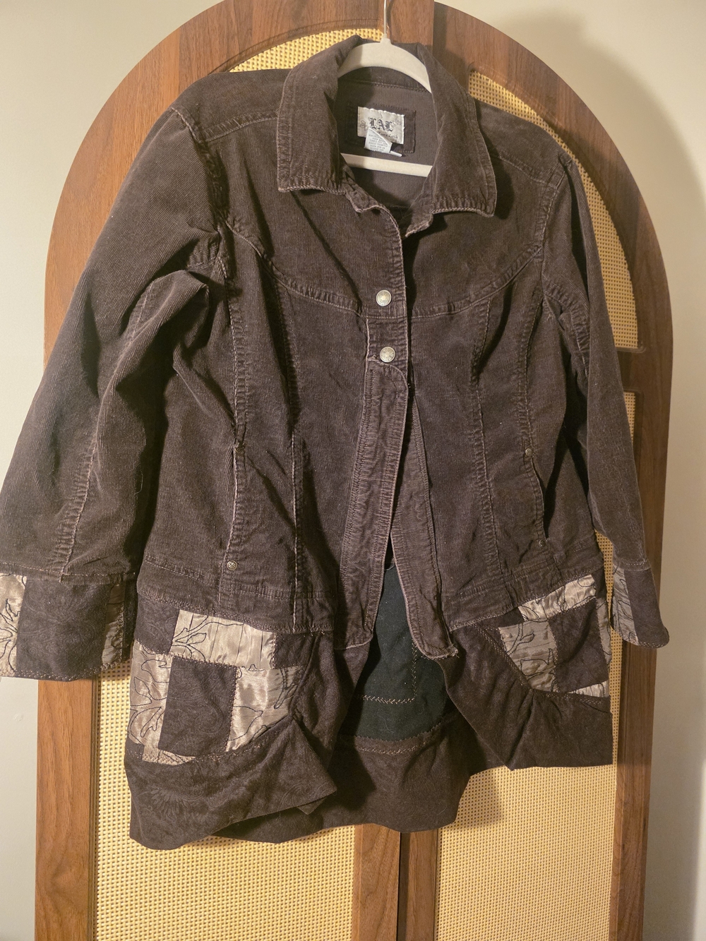 Live a Little Brown Corduroy Shirt Jacket with Patch Pockets